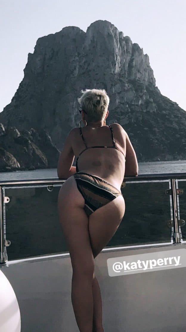 Katy Perry shows off her stunning bikini butt