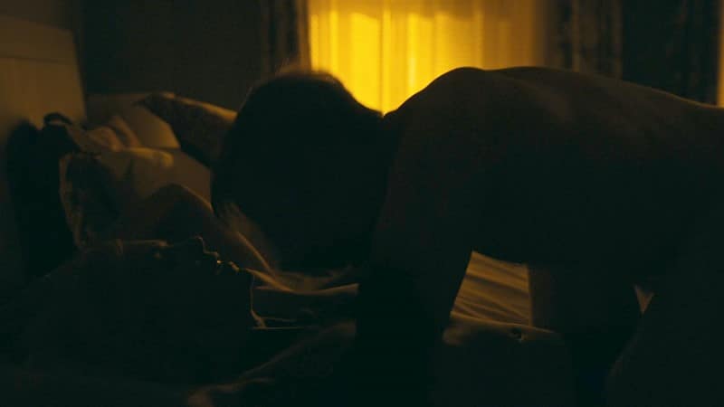 Rhea Seehorn nude boobs in Better Call Saul.