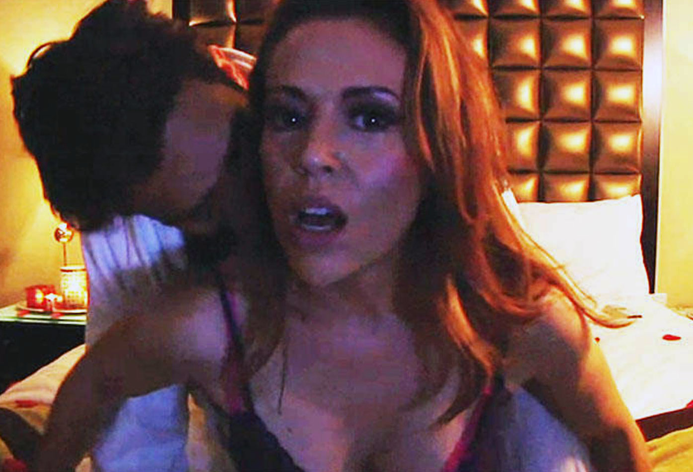 Alyssa Milano nude topless naked hot sexy cleavage feet65