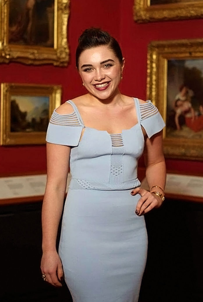 Florence Pugh nude naked sexy hot topless cleavage101
