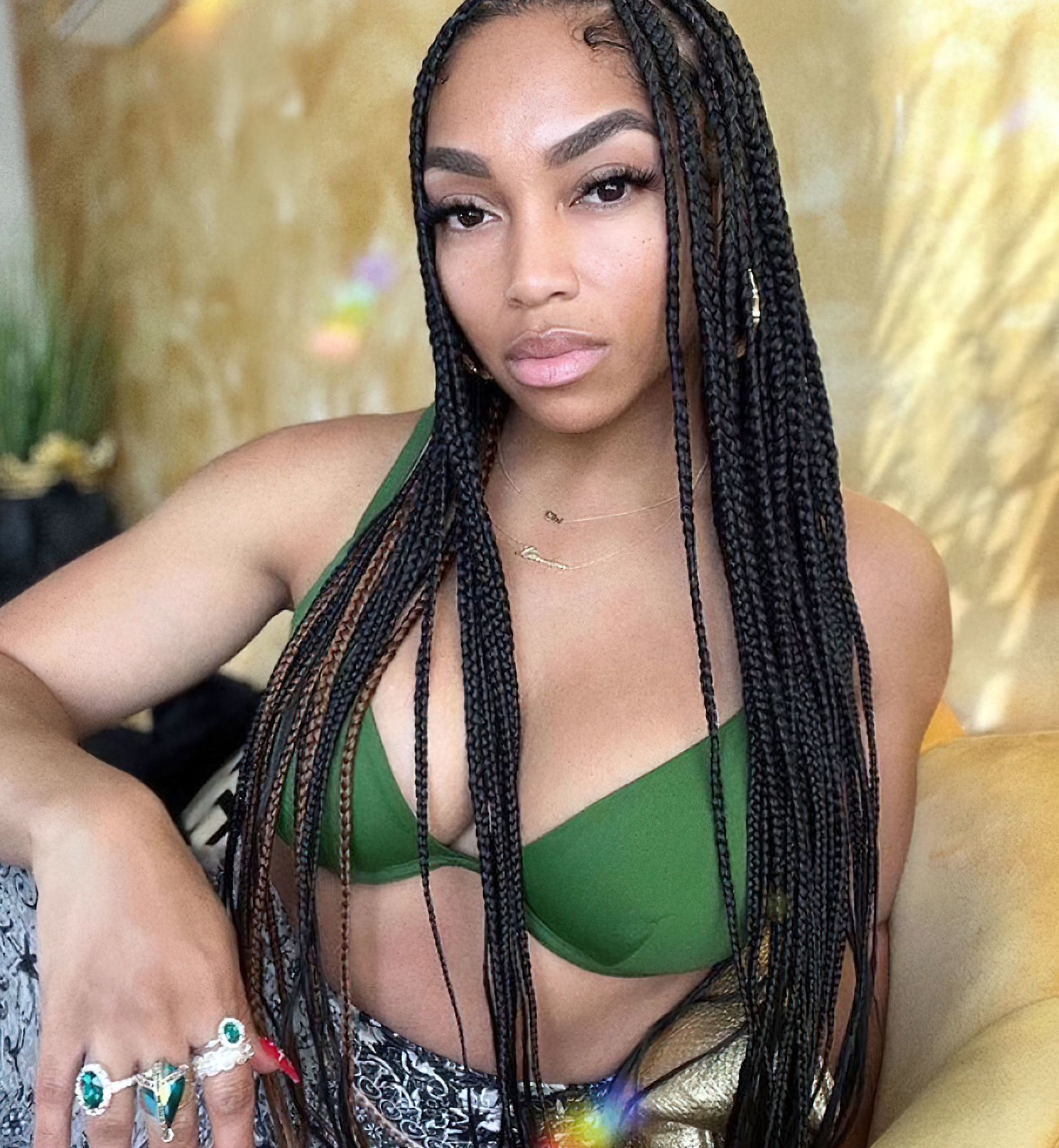Take a look at Brooke Valentine’s partially nude and seductive augmented In...