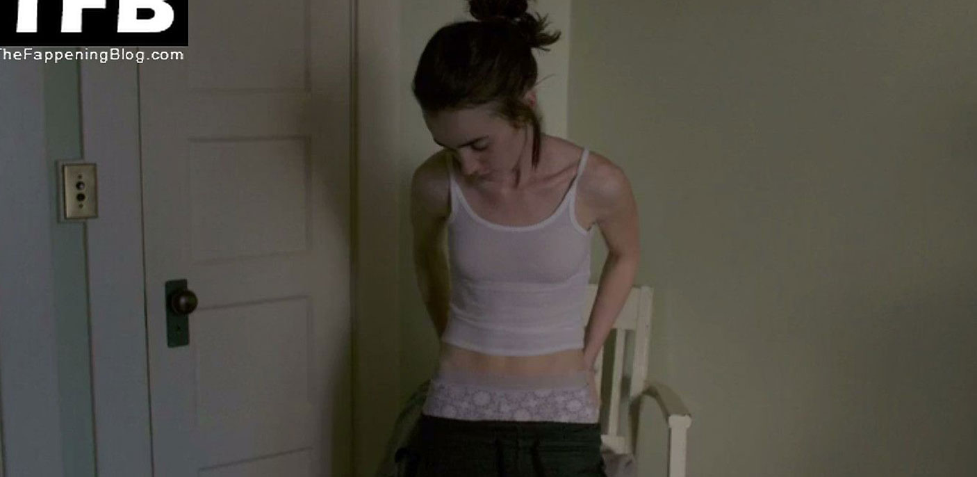 Lily Collins nude topless porn sexy LekedDiaries 45
