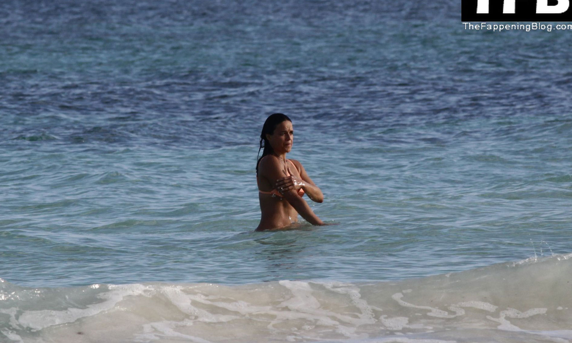 Michelle Rodriguez nude topless porn sexy bikini LeakedDiaries 34